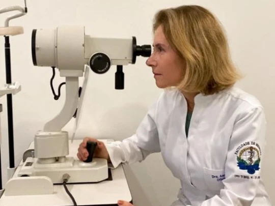 Medicina Oftalmologia Exame de Ceratometria